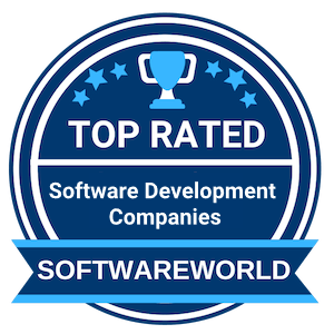 Software World Badge On Beyond Key