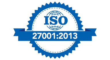 ISO 27001:2013 certificate
