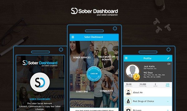 Beyond Key - Portfolio - Sober Dashboard APP