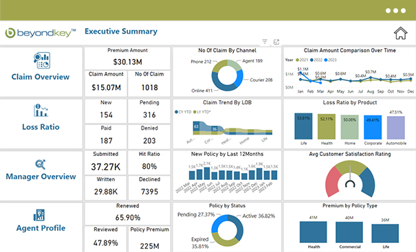 Insurance analytics | Insurance dashboard | Beyond Key