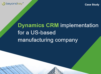 Dynamics365CRM Manufacturing