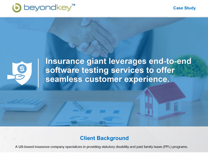 Insurance giant leverages end-to-end software testing services to offer a seamless customer experience.