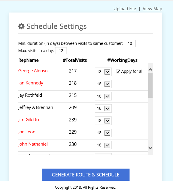 Route & Schedule Optimization Solution