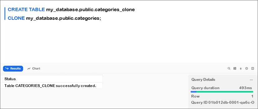 Create Table 